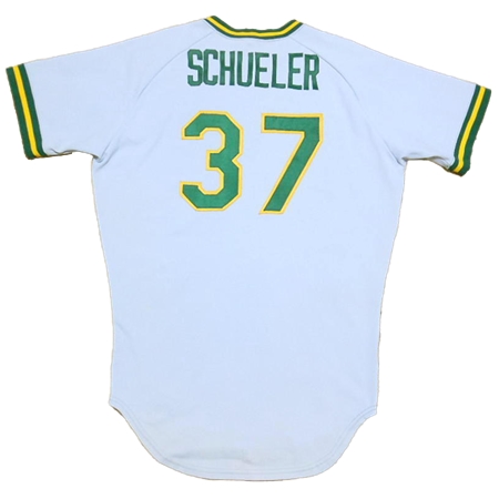 Oakland Athletics(オークランド・アスレチックス) 野球 ユニフォーム 実使用 1983 ロード オルタネート ジャージ Sand Knit Jersey