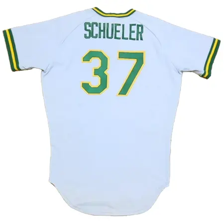 Oakland Athletics(オークランド・アスレチックス) 野球 ユニフォーム 実使用 1983 ロード オルタネート ジャージ Sand Knit Jersey