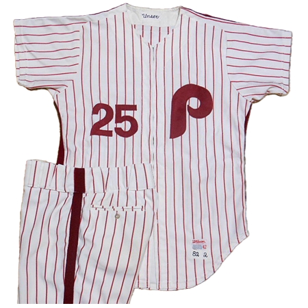 Philadelphia Phillies(フィラデルフィア・フィリーズ) 野球 ユニフォーム 1983 MOLINARO ホーム ユニフォーム 上下 Wilson