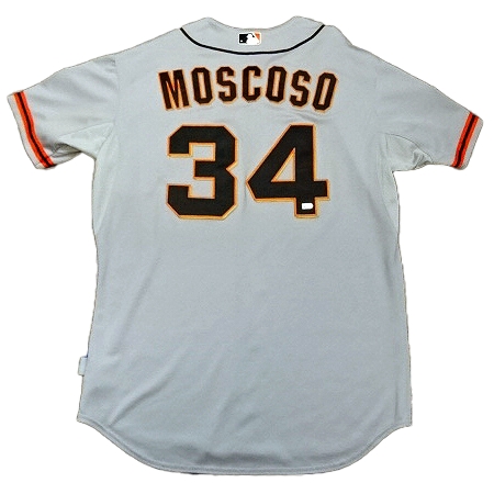 San Francisco Giants(サンフランシスコ・ジャイアンツ) 野球 ユニフォーム モスコーソ#34 本人実使用ユニフォーム 46 マジェスティック製