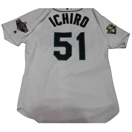 Seattle Mariners(シアトル・マリナーズ) 野球 ユニフォーム イチロー2001年 実使用