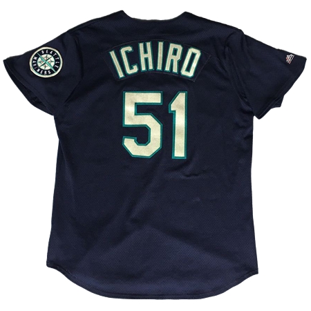Seattle Mariners(シアトル・マリナーズ) 野球 ユニフォーム イチロー 実使用 1999年 マリナーズ・キャンプ体験参加 ピオリア オルタネイト