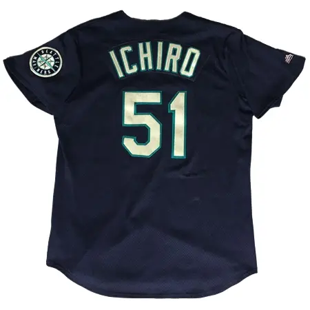 Seattle Mariners(シアトル・マリナーズ) 野球 ユニフォーム イチロー 実使用 1999年 マリナーズ・キャンプ体験参加 ピオリア オルタネイト
