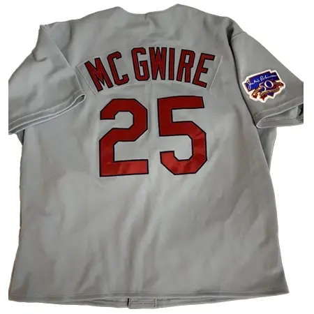 St. Louis Cardinals(セントルイス・カージナルス) 野球 ユニフォーム マークマグワイア 1997 実使用 ロード