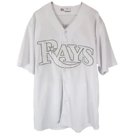 Tampa Bay Rays(タンパベイ・レイズ) 野球 ユニフォーム Majestic ホワイト ( メンズ XL相当 )