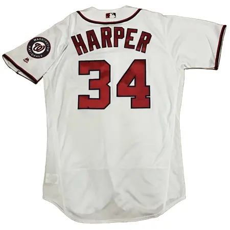 Washington Nationals(ワシントン・ナショナルズ) 野球 ユニフォーム ブライス・ハーパー マジェスティック サイズ44 (L)アメリカ製