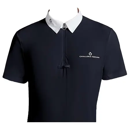Cavalleria Toscana(カヴァレリアトスカーナ) 乗馬 ウェア 半袖メンズコンペティションシャツCAU177 JE022
