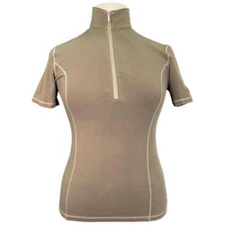 Goode rider(グッドライダー) 乗馬 ウェア 半袖シャツ オリーブ – レディース L