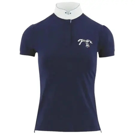 Penelope(ペネロペ) 乗馬 ウェア 半袖 ショーシャツ PNSH22（ネイビー） 女性用 競技シャツ