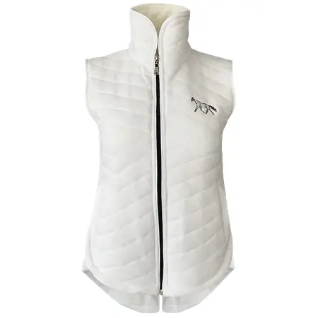 RONNER(ロナー) 乗馬 ウェア Quilted Fleece Vest White レディース