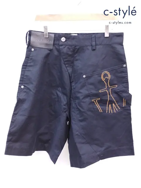 JW ANDERSON ジェイダブリューアンダーソン ハーフパンツ 36 ブラック TWISTED CHINOSHORTS SO0003PG0947888
