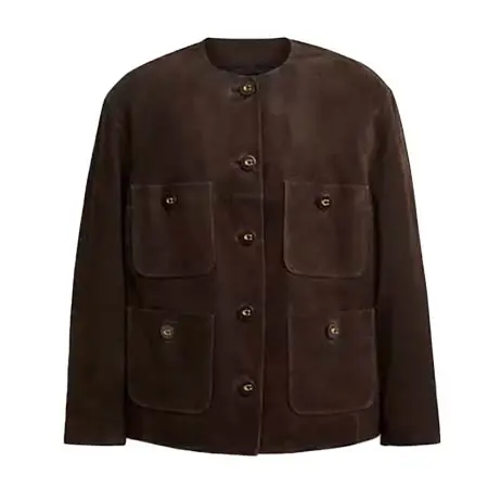 COACH(コーチ) スエード カーディガン ジャケット