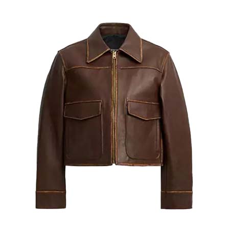 COACH(コーチ) シュランケン レザー アビエーター ジャケット