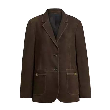 COACH(コーチ) ヘリテージ C スエード ブレザー