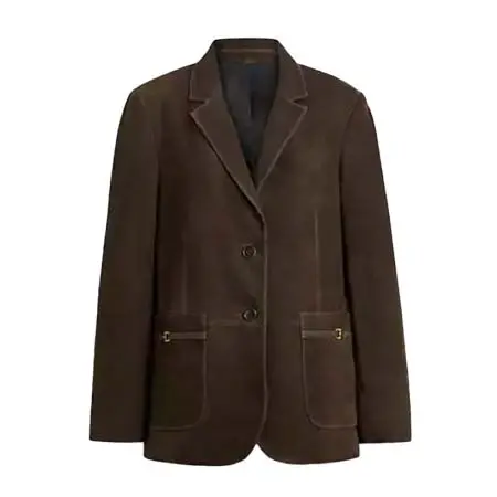 COACH(コーチ) ヘリテージ C スエード ブレザー