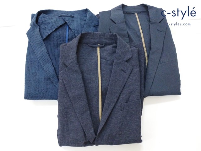 EPOCA UOMO エポカウォモ ジャケット 50 ボタン ブルー系 ネイビー系 計3点