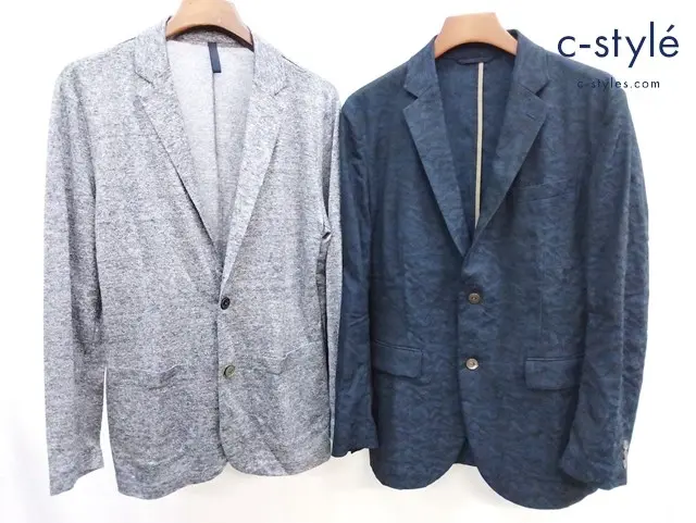 EPOCA UOMO エポカウォモ ジャケット 50 ネイビー系 グレー系 2B