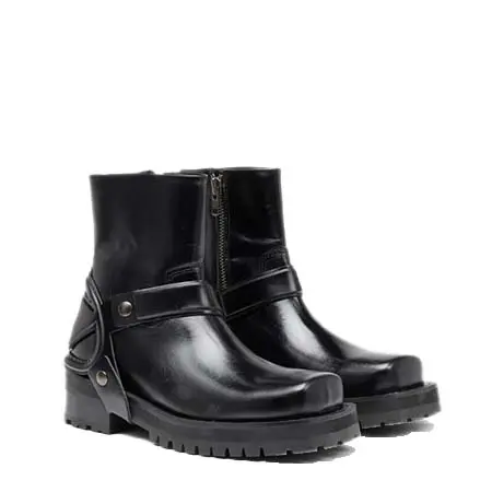 DIESEL(ディーゼル) D-Texan-Harness boots in polished leather