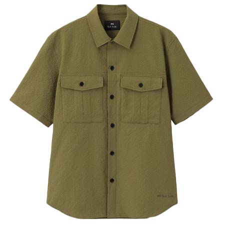 Paul Smith(ポールスミス) エアリーシアサッカー シャツブルゾン