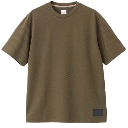 Paul Smith(ポールスミス) “Cropped Logo”ジャカードチェック 半袖カットソー