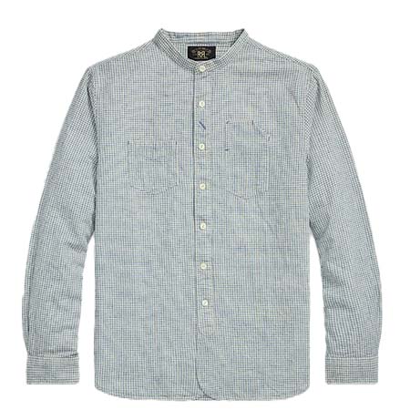 RALPH LAUREN(ラルフローレン) チェックド コットンリネン ワークシャツ