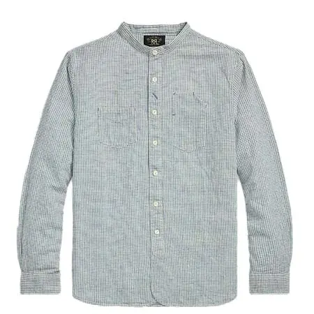 RALPH LAUREN(ラルフローレン) チェックド コットンリネン ワークシャツ