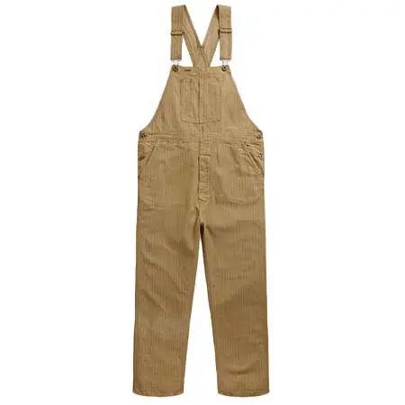 RALPH LAUREN(ラルフローレン) ストライプド リネンコットン オーバーオール