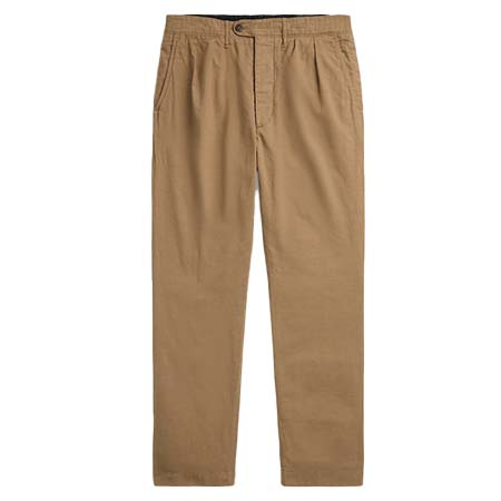 RALPH LAUREN(ラルフローレン) プリーテッド コットンリネン パンツ