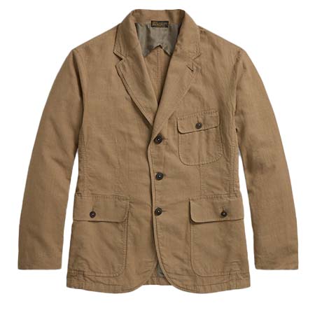 RALPH LAUREN(ラルフローレン) アンコンストラクテッド コットンリネン スポーツ コート