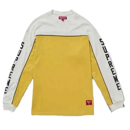 Supreme(シュプリーム) Paneled piping L/S Top