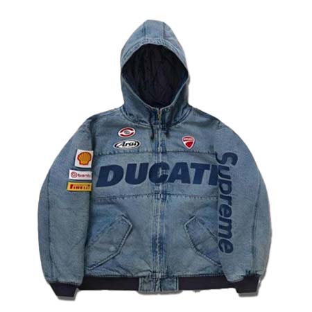 Supreme(シュプリーム) 2024SS Ducati Hooded Racing Jacket  Denim