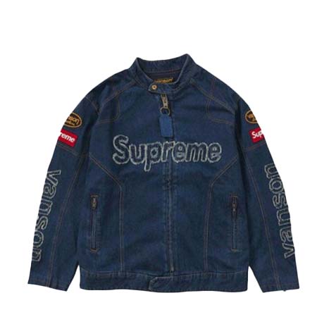 Supreme(シュプリーム) 2022AW Vanson leathers Cordura Denim Jacket Blue