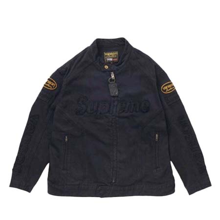 Supreme(シュプリーム) 2022AW Vanson leathers Cordura Denim Jacket Black