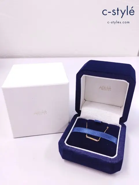 AHKAH ティナショート レインボーネックレス ゴールド 18KYG サファイア アメジスト ガーネット AK1687010100