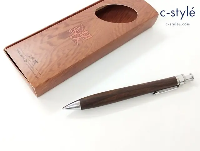 工房楔 シャープペンシル 茶 ペンシル楔 ホンジュラス ノック式 ローズウッド 文房具