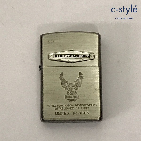ZIPPO ジッポー オイルライター ハーレーダビッドソン イーグル LIMITED No.0005 2000年 シルバー 喫煙具