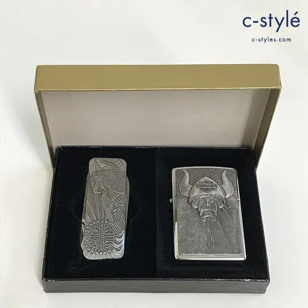 ZIPPO ジッポー オイルライター Harley-Davidson 1994年 シルバー マルチツールセット 喫煙具