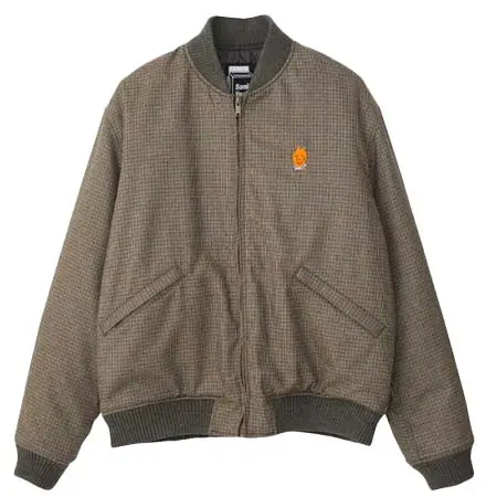 HYSTERIC GLAMOUR(ヒステリックグラマー) SONIC YOUTH/diRty刺繍 リブブルゾン