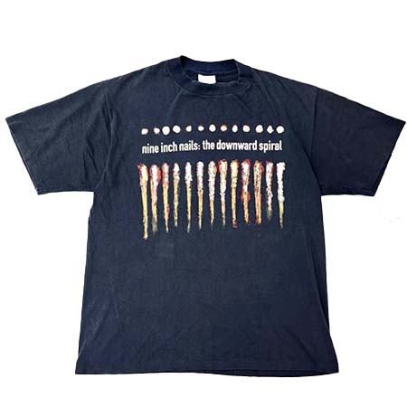 ロックTシャツ(ROCK T-SHIRT) NINE INCH NAILS DOWNWARD SPIRAL TEE