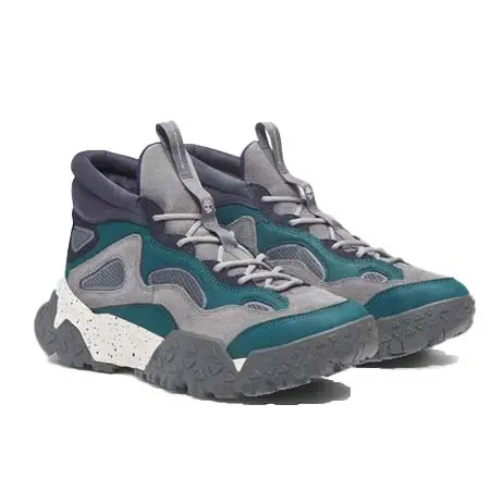 Timberland(ティンバーランド) 「White Mountaineering × Timberland」メンズ モーション スクランブル ミッド レースアップ ハイキングスニーカー – ミディアムブルー