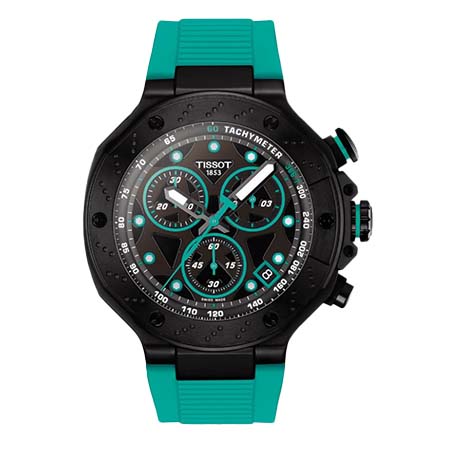 TISSOT(ティソ) T-レース クォーツ クロノグラフ ブラック グリーン