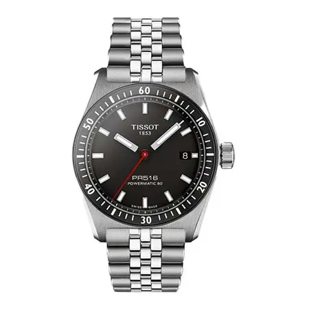 TISSOT(ティソ) PR516 Powermatic 80 ブラック グレー