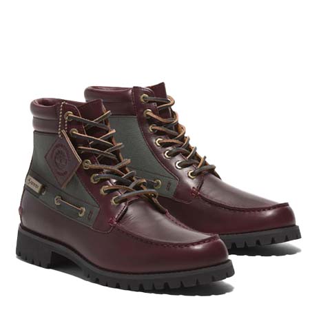 Timberland(ティンバーランド) メンズ オーセンティック セブン アイクラシック ラグ GTX – ダークレッド