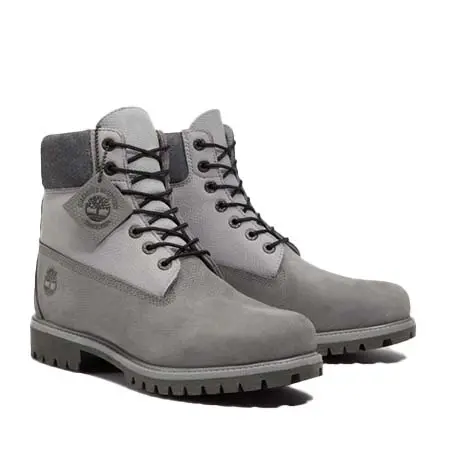 Timberland(ティンバーランド) メンズ 6インチ プレミアム ウォータープルーフ ブーツ ミディアムグレーヌバック