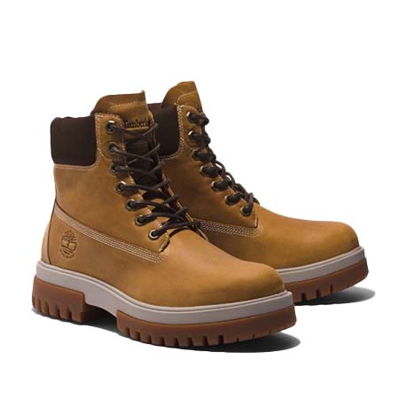 Timberland(ティンバーランド) メンズ アーバー ロード ミッド レースアップ ウォータープルーフ ブーツ – ウィート