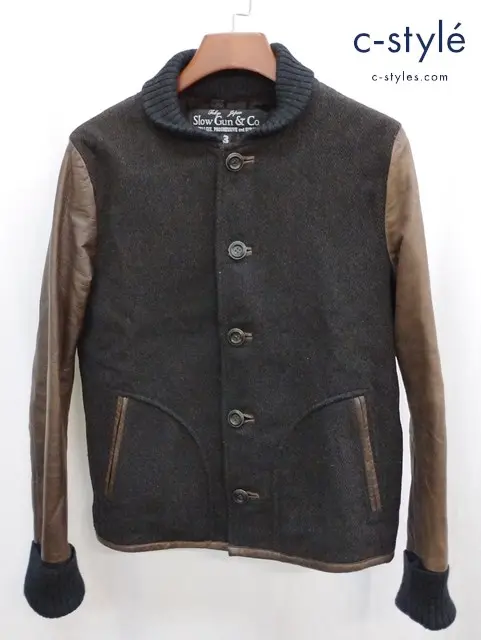 Slow Gun & Co スロウガン スタジャン 3 ブラウン系