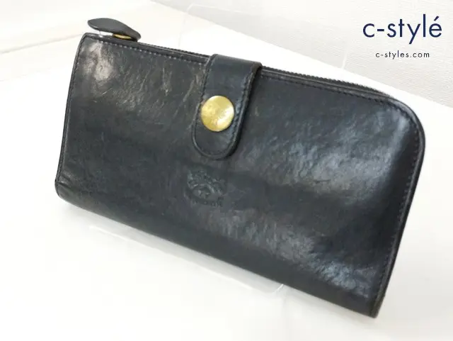 IL BISONTE イルビゾンテ 長財布 ブラック C0782/M 二つ折り