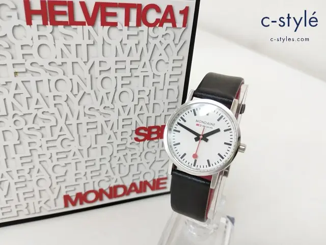 MONDAINE モンディーン 腕時計 シルバー×ブラック クォーツ 30mm A658.30323.11SBB
