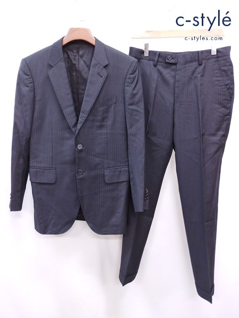 Paul Smith ポールスミス 2Bスーツ セットアップ M ブラック PL-ST-32058 ストライプ