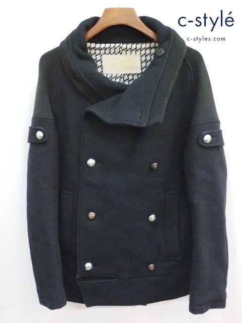 Alexander Lee Chang アレキサンダーリーチャン サカサマ ピーコート III ブラック